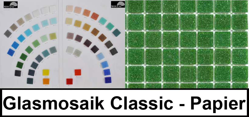 Glass mosaic Classic Uni paper
