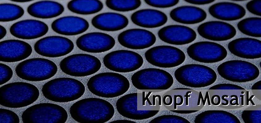 Ceramic mosaic button