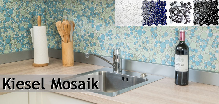 Ceramic mosaic pebbles
