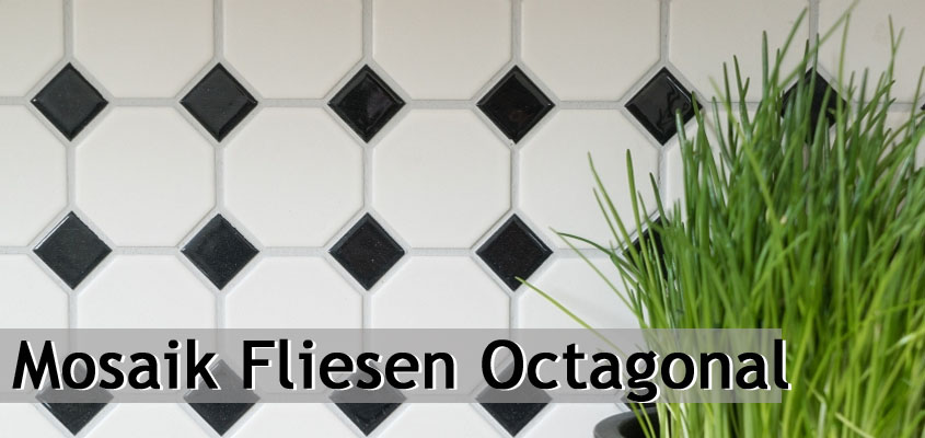 Ceramic mosaic octagonal