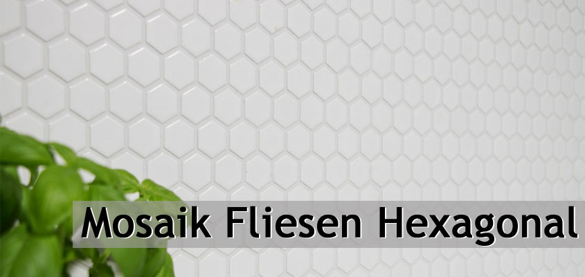 Ceramic mosaic hexagonal
