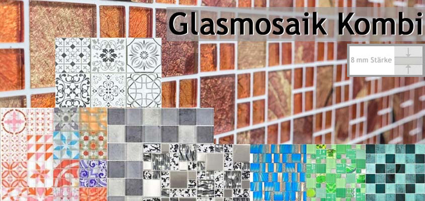 Glass mosaic combi
