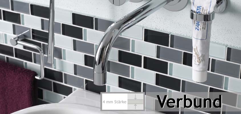 Glass mosaic composite