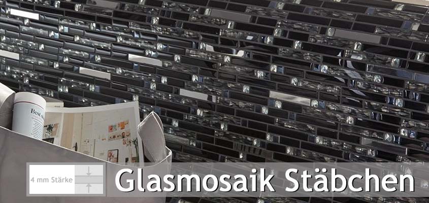 Glass mosaic sticks