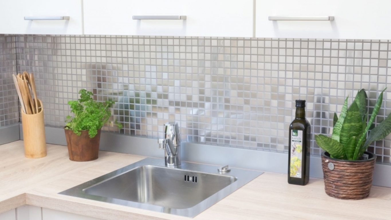 Stainless steel mosaic
