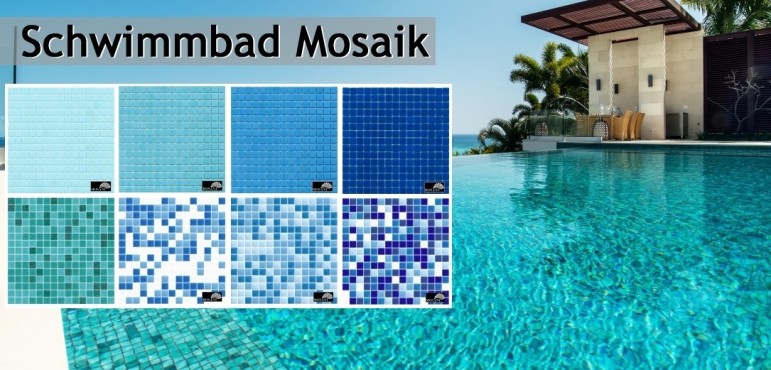 Swimming pool mosaic pool