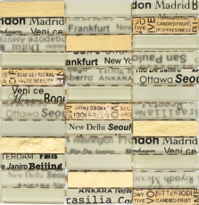 Mosaic tile kitchen splashback translucent gold rectangle glass mosaic Crystal stone gold MOS87-29_f