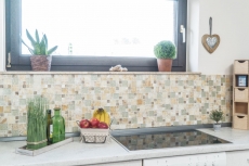Mosaic tile kitchen splashback translucent amber gold combination glass mosaic crystal stone onyx elegance gold MOS88-MC649_f