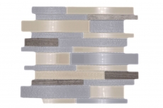 Mosaic tiles kitchen splashback beige gray composite glass mosaic stone gray MOS67-GV24_f