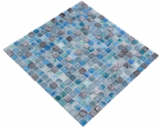 Mosaic tiles kitchen splashback green blue glass mosaic stone cream green blue MOS92-XCR1501_f