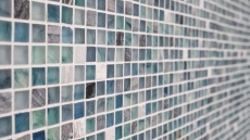 Mosaic tiles kitchen splashback green blue glass mosaic stone cream green blue MOS92-XCR1501_f