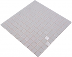 Mosaic tiles self-adhesive white glass mosaic white matt white MOS200-4CM20_f