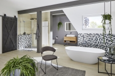 Ceramic mosaic antique white gray anthracite wall tile kitchen bathroom tile MOS14-0123_f