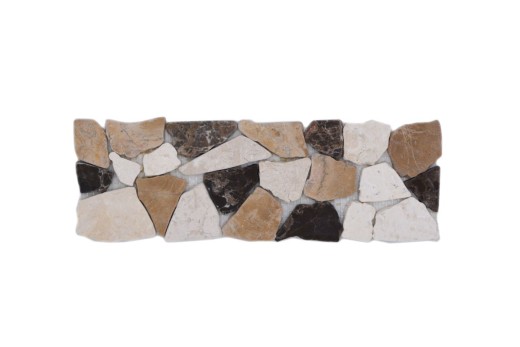 Marble border Border Ciot Castanao Biancone MOSBOR-CB15_f