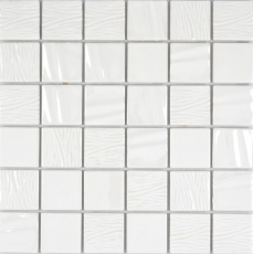 Ceramic mosaic Kanaan white plain mosaic tiles wall tile backsplash kitchen bathroom MOS14-0111_f