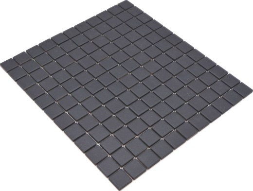 Mosaic tile SLIP-RESISTANT SHOWER POT SOFT BLACK MOS18-0311-R10_f