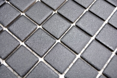 Mosaic tile SLIP-RESISTANT SHOWER POT SOFT BLACK MOS18-0311-R10_f
