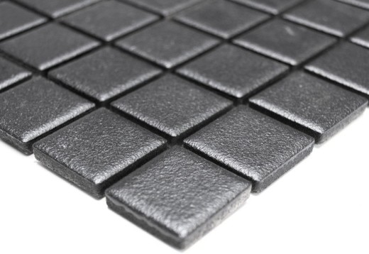 Mosaic tile SLIP-RESISTANT SHOWER POT SOFT BLACK MOS18-0311-R10_f