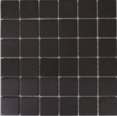 Mosaic tile ceramic matt black umbra unglazed RUTSCHEMMEND MOS14B-0303-R10_f