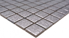 Mosaic tile ceramic mosaic SILVER textured wall tile backsplash kitchen MOS18-0207_f
