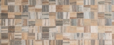 Mosaic tiles kitchen splashback self-adhesive aluminum brown metal wood look dark MOS200-2122_f