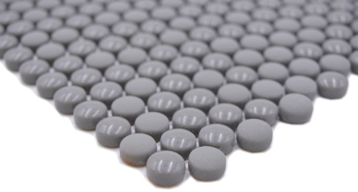 Round Enamel mix gray glossy/matt mosaic tiles wall tile backsplash kitchen bathroom MOS140-0211_f