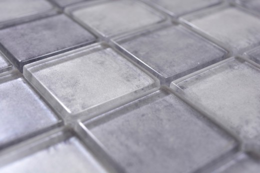 Glass mosaic mix gray mosaic tile wall tile backsplash kitchen bathroom - MOS88-0020_f
