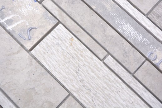 Composite marble/ceramic mix gray/color 2F mosaic tile wall tile backsplash kitchen bathroom MOS180-C07STG_f