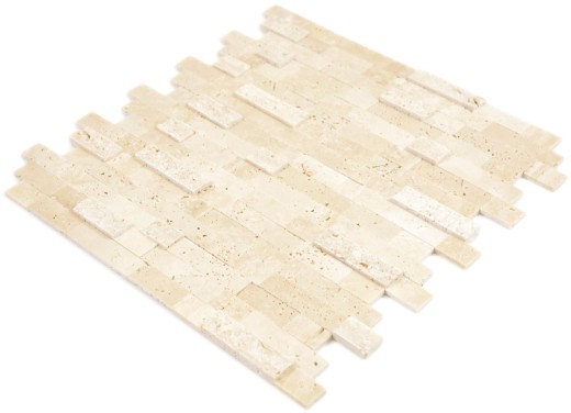 Composite natural stone travertine beige MOS200-M42_f