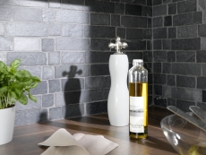 Mosaic tile slate natural stone Brick anthracite Black Jack MOS34-0208_f