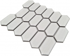 Hand pattern mosaic tile ceramic mosaic hexagonal white glossy kitchen backsplash MOS11J-471_m