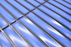 Hand pattern mosaic tile ceramic mosaic rods blue speckled glossy kitchen tile backsplash MOS24-CS46_m