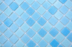 Glass mosaic Mosaic tiles light blue Pool mosaic Swimming pool mosaic MOS210-PA331