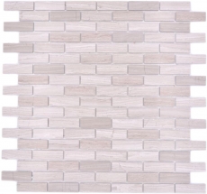 Mosaic tile Self-adhesive mosaic composite natural stone white wood gray kitchen MOS200-4M72