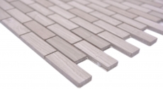 Mosaic tile Self-adhesive mosaic composite natural stone white wood gray kitchen MOS200-4M72