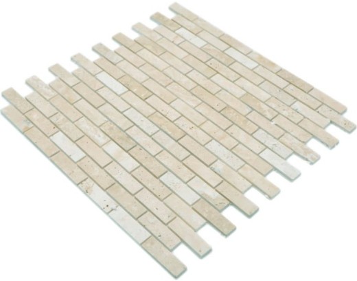 Mosaic tile Self-adhesive mosaic composite natural stone travertine beige MOS200-4M92