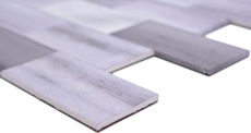 Mosaic tile Self-adhesive mosaics Vinyl cement look mix gray Subway kitchen MOS200-5S59