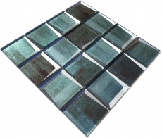Glass mosaic mosaic tile 3D look old green wall kitchen tile backsplash MOS88-XB20