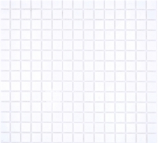 Mosaic tiles Glass mosaic Classic Uni glass plain white paper-bonded Pool mosaic Swimming pool mosaic MOS200-A01_f