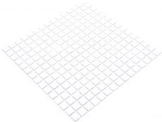 Mosaic tiles Glass mosaic Classic Uni glass plain white paper-bonded Pool mosaic Swimming pool mosaic MOS200-A01_f