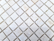 Mosaic tile Marble mosaic THUMBNAIL white Tile backsplash Kitchen shower floor MOS40-T23W_f
