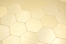 Mosaic tiles Self-adhesive mosaics hexagonal metal gold kitchen wall MOS200-4GHX_f