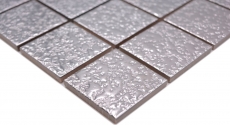 Mosaic tile ceramic mosaic plain silver hammered tile backsplash kitchen MOS16-0207_f