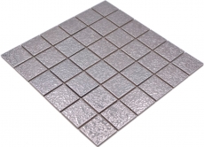 Mosaic tile ceramic mosaic plain silver hammered tile backsplash kitchen MOS16-0207_f