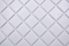 Hand sample mosaic tile glass mosaic Classic Uni glass uni white paper-bonded pool mosaic swimming pool mosaic MOS200-A01_m