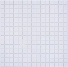 Hand sample mosaic tile glass mosaic Classic Uni glass uni white paper-bonded pool mosaic swimming pool mosaic MOS200-A01_m
