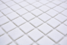 Hand sample mosaic tile glass mosaic Classic Uni glass uni white paper-bonded pool mosaic swimming pool mosaic MOS200-A01_m