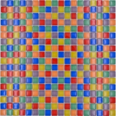 Hand pattern mosaic tile glass mosaic mix colorful red blue yellow green tile mirror bathroom MOS88-XC123_m