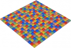 Hand pattern mosaic tile glass mosaic mix colorful red blue yellow green tile mirror bathroom MOS88-XC123_m