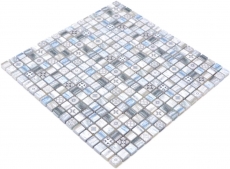 Hand sample mosaic tile glass mosaic combi retro wood gray blue light tile mirror bathroom MOS78-W39_m